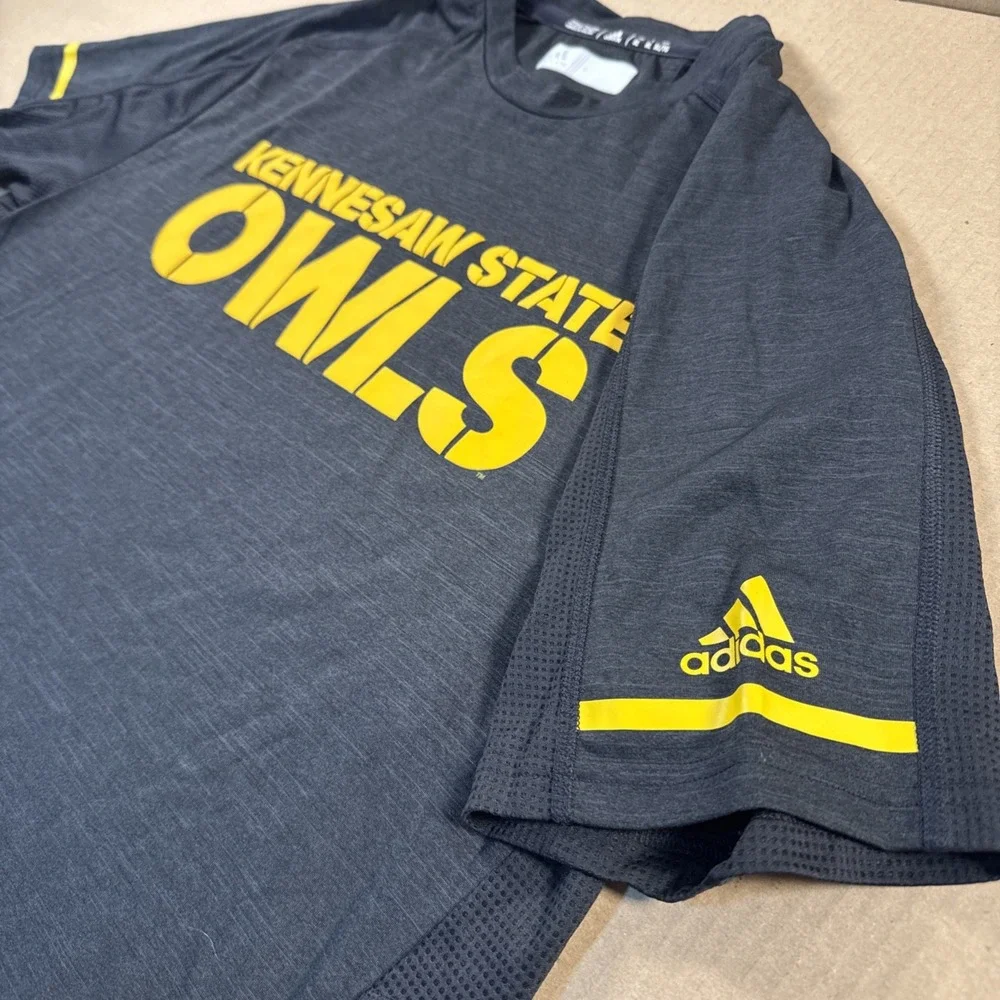 Adidas Kennesaw State KSU Owls T Shirt Men's XL NCAA